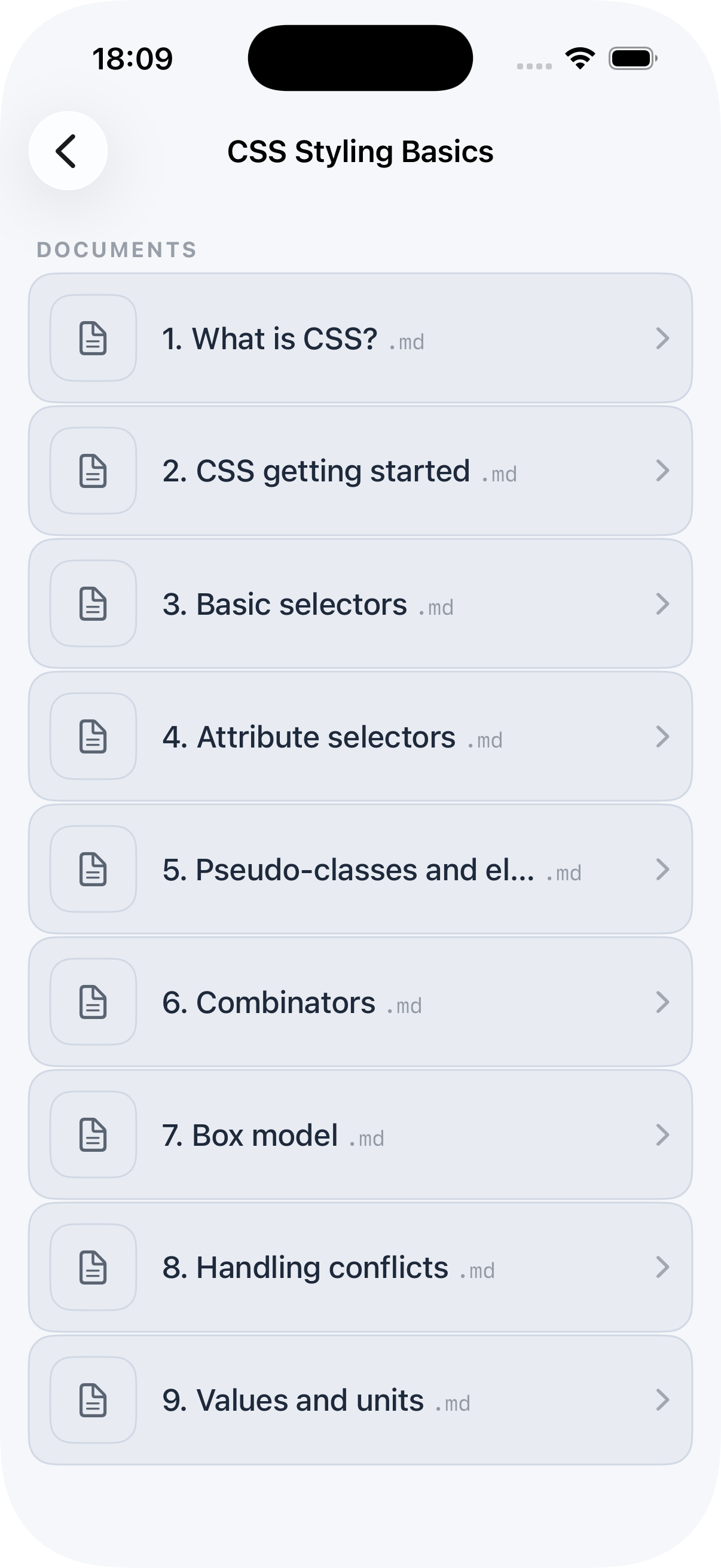Markdown Vault app screenshot